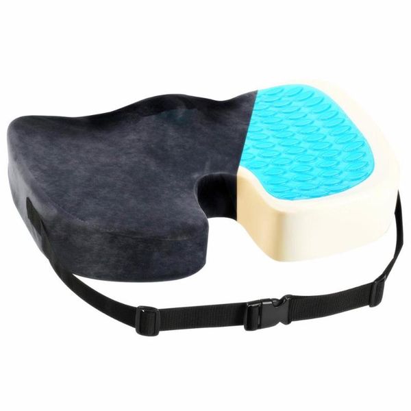 

gel memory foam seat u-cooling effect acne orthopedic coccygeal sciatica tailbone relief office homepage cushion/decorative pillow