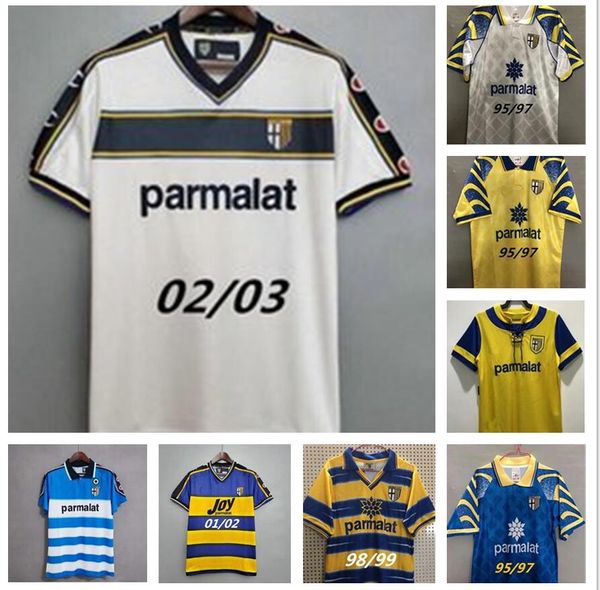 99 00 Parma Calcio Jerseys 1913 Retro Buffer 1995 1996 1998 1999 2000 2002 2003 Palma Fussball Jersey 95 96 97 98 01 02 03 Vintage Football Hemd Kits Stoichkov