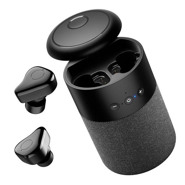 

outdoor speakers 2021 bluetooth speaker headset combo portable small steel cannon with subwoofer, cool aux, tf, usb