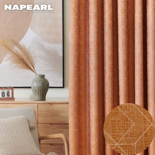 

curtain & drapes blackout curtains geometric window double-sided jacquard for living room bedroom panels kitchen