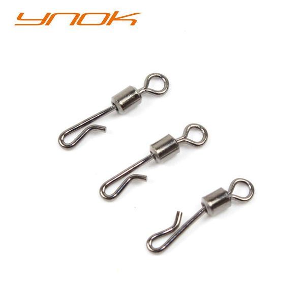 

100pcs/lot q-shaped swing snap fishing swivel quick connector accessories hooks