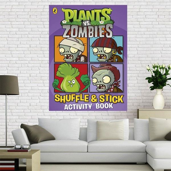 

paintings custom plants vs zombies poster home decoration fashion canvas material wall