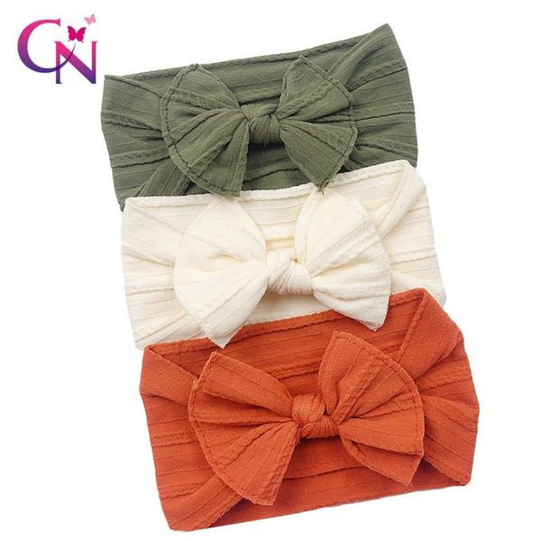 

hair accessories cn 3pcs/set baby band set for girls bow elastic headbands twisted cable design turban kids headware, Slivery;white