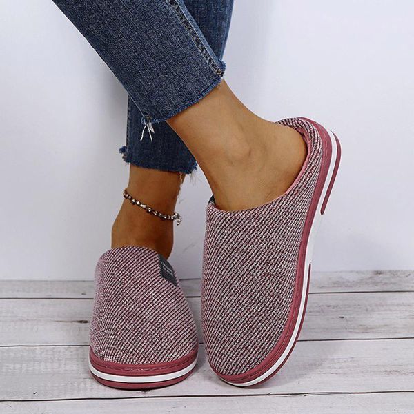 

slippers cotton women's autumn and winter home thick-soled warm plush d0, Black