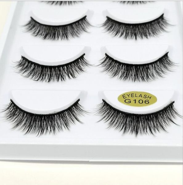 

lashes 5 pairs thick false eyelashes natural 3d mink extension fake eyelash make up strip1