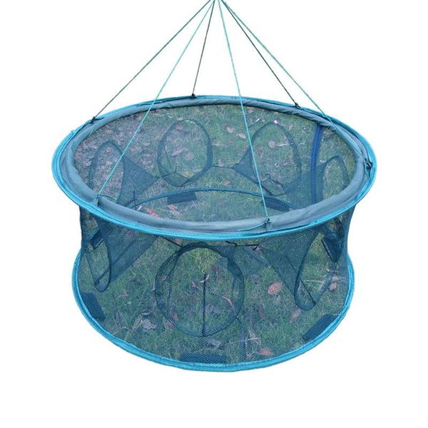 

round shrimp net cage folding fishing fish squid mud crab gear accessories