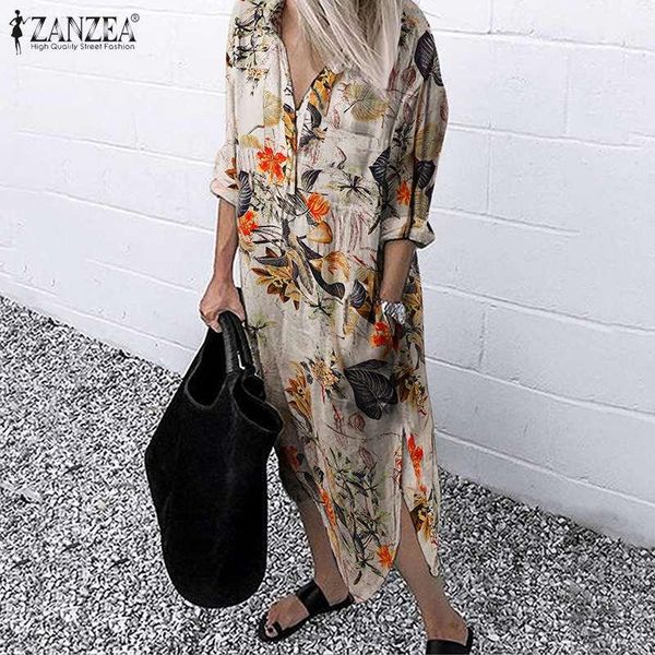 

casual dresses 2022 autumn cotton linen sundress women floral printed work shirt dress long sleeve vestidos female robe plus size, Black;gray