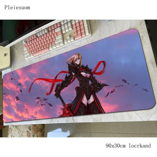 

mouse pads & wrist rests saber alter padmouse 800x300mm gaming mousepad game pad gamer computer desk big mat notbook mousemat p