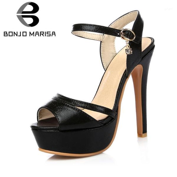 

ladies extrem high heels sandals fashion metallic platform women shallow party wedding shoes woman1, Black