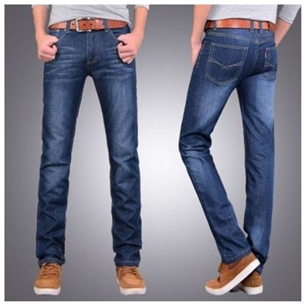 

men's jeans plus velvet thickening casual warm size 210716, Blue