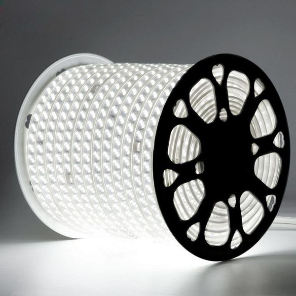 

strips fanlive 50m/lot 180leds/m three row strip light ac110v 220v smd 5730 ip65 waterproof neon led flexible lighting 21w power plug