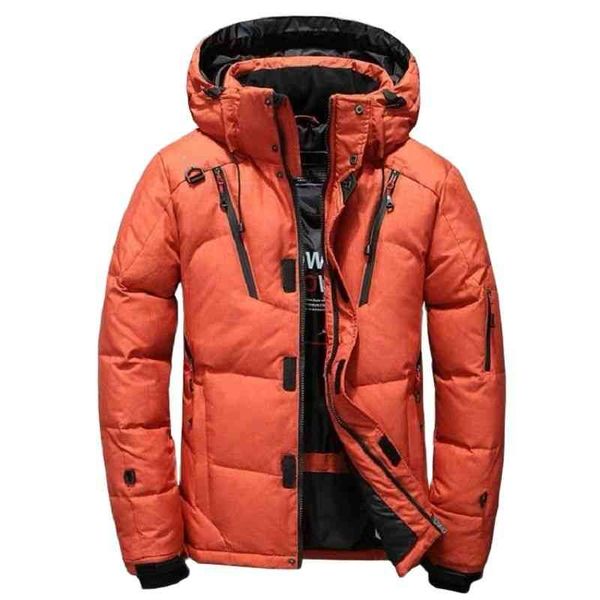 

winter men down jackets boys male outerwear hooded coats m l  xxl 3xl 4xl, Black