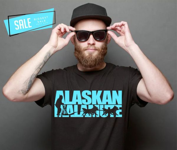 

SALE ALASKAN MALAMUTE SLED DOG SLED DOG DOGS shirt Unisex T-Shirt XXL, Mainly pictures