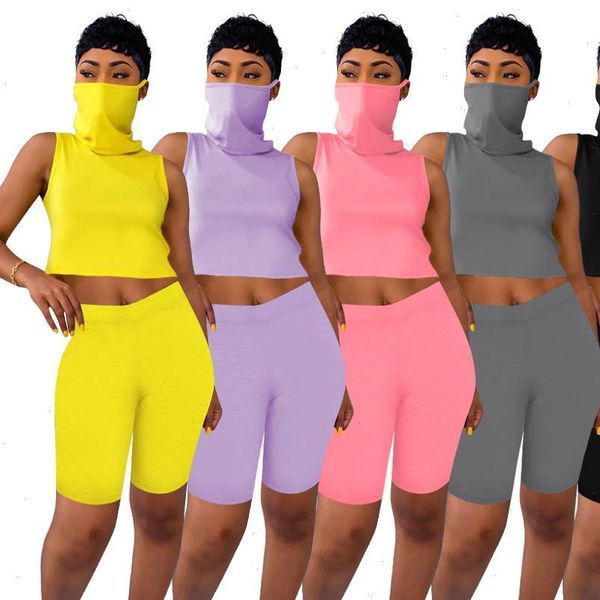 

fashion set solid color womens tracksuits crop and pants suit summer clothes for, Gray