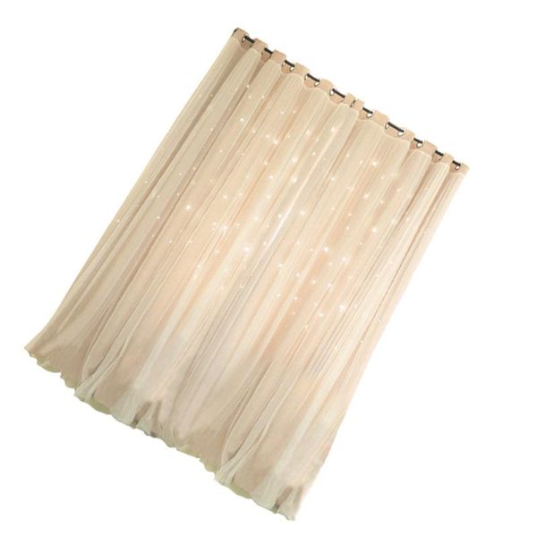 

curtain & drapes 1pc elegant polyester window bedroom drape for home beige