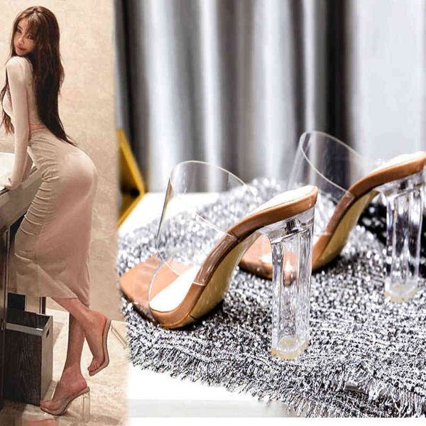 

women's transparent pvc persummer sandals, Black