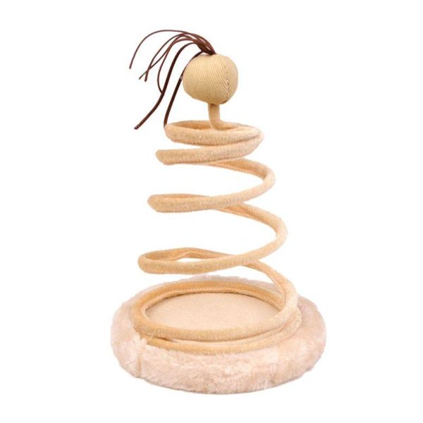 

cat toys cute funny toy spiral spring tray cats pet playing training supplies