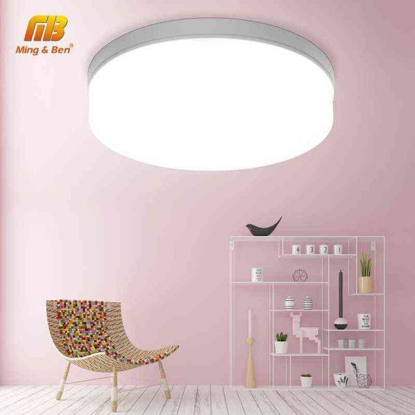 LED Panel Lamba LED Tavan Işıkları 48W 36W 24W 18W 13W 9W 6W kolay kurulum AC85-265V Modern Yatak Odası Oturma Odası Tavan Lambası W220307