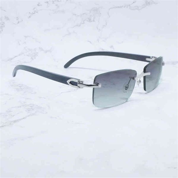 

75% off online shop buffalo horn sunglasses rimless square white black sun glasses trendy eyewear gafas de sol