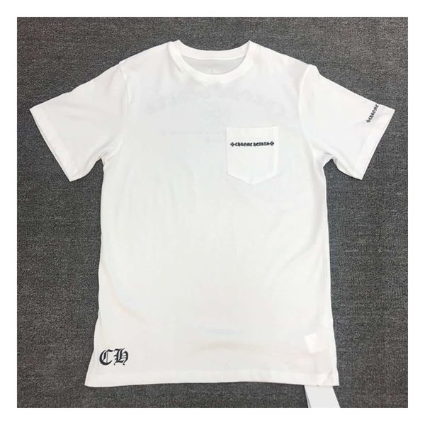 

trendy rockheart print t-shirt sanskrit letter cross brand new hairdresser fashion short sleeve tee, White