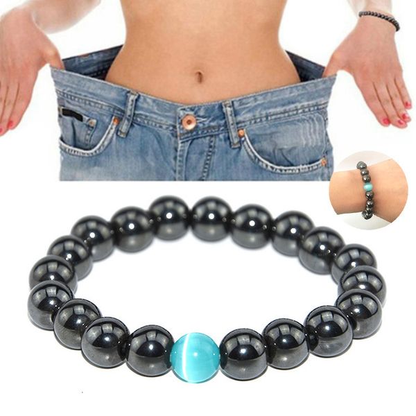 

bracelet accessories: 10 mm magnetic black opal, Golden;silver