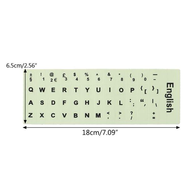 

fluorescent keyboard stickers luminous waterproof protective film q1jc covers