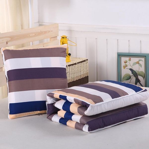 

cushion/decorative pillow fuwatacchi 2 in 1 plaid cushion blanket warm cartoon picture foldable stowable quilt blankets home office throw pi