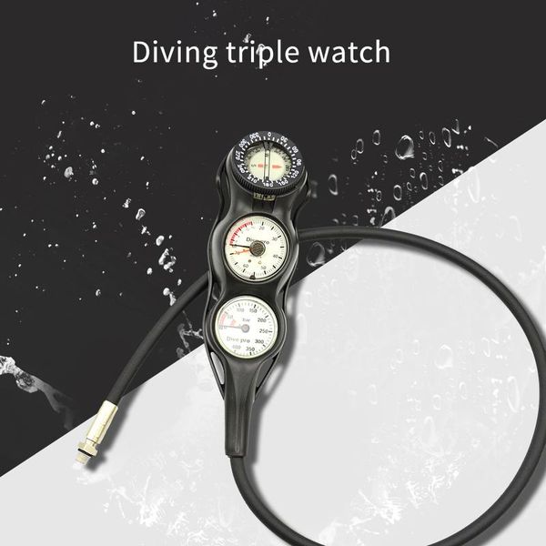 

pool & accessories professional scuba diving gauges luminous gage depth meter compass pressure gauge for diver activity