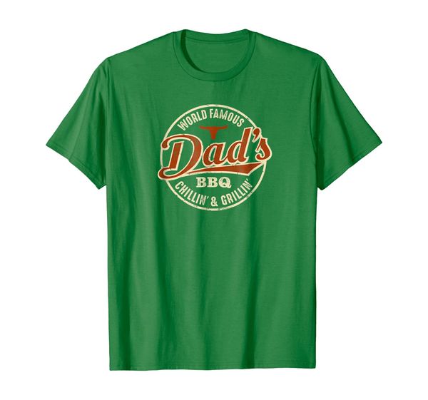 

mens vintage dad's bbq chilling and grilling t-shirt, White;black