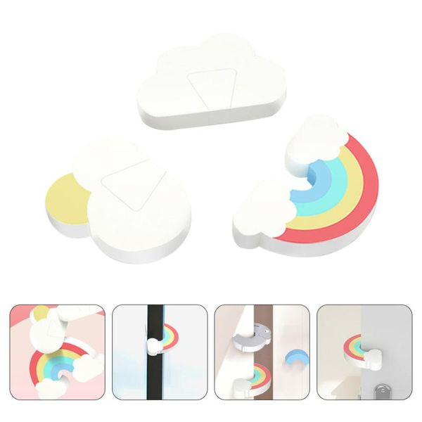 

door catches & closers 3pcs room ser pads anti-pinch protector for kids