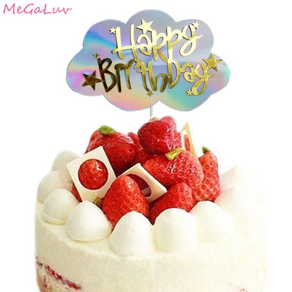 

other event & party supplies happy birthday cake ers gradient paper dessert inserted card cupcake decoration for baking