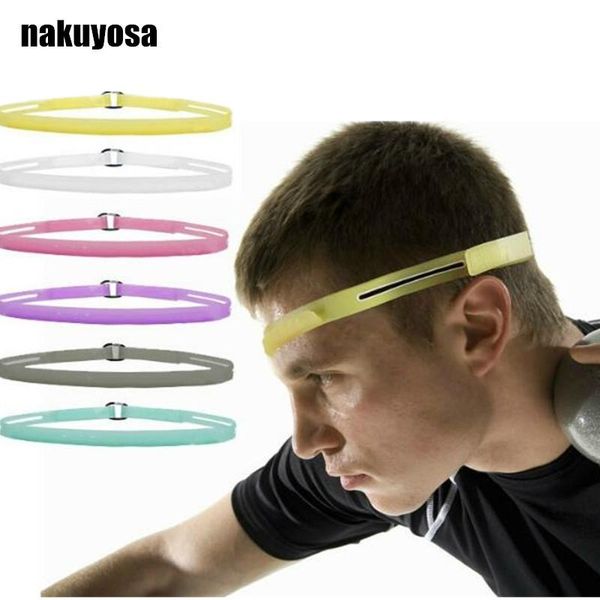 

outdoor sports elastic belt sweat head band headband headwear yoga anti-slip sweatband gym softball stretch silicone bandage, Yellow;black