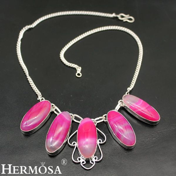 

pendant necklaces hermosa beautiful magic botswanaagate silver color chain womens 17 inch ny1024 unique gift