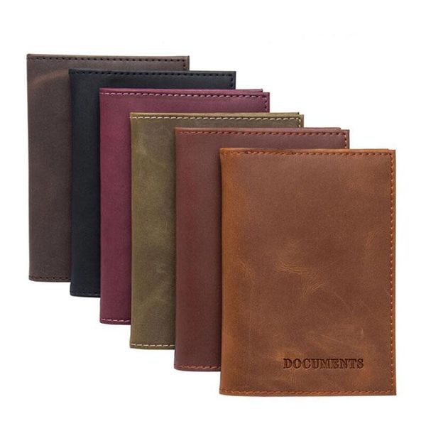 

card holders khaki russian genuine leather smooth auto driver license bag cover for car driving documents credit holder, Brown;gray