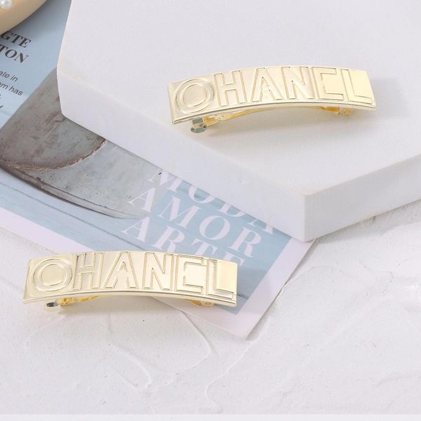 

barrettes hairpin spring clip horsetail ornament headdress head women's steel seal letter, Golden;silver