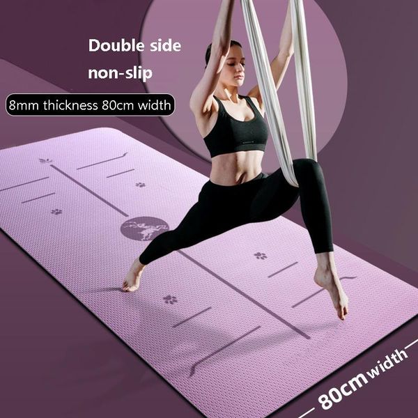

8mm thickness yoga gym mat pranamat colchoneta ejercicio for palestra multifunzione pilates with bag sensimat floor mats