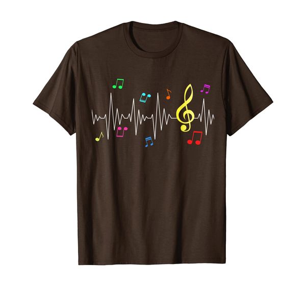 

heartbeat notes t-shirt music artists lovers gift, White;black
