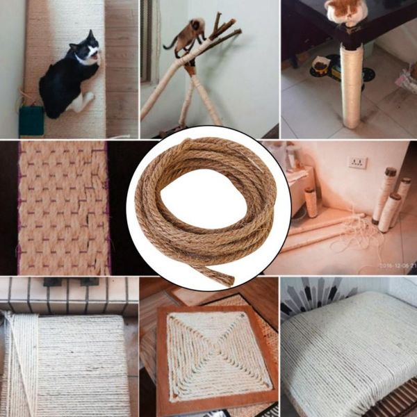 

cat toys 3/5 meters replacements sisal rope supplies diy scratching post all natural durable for gatos