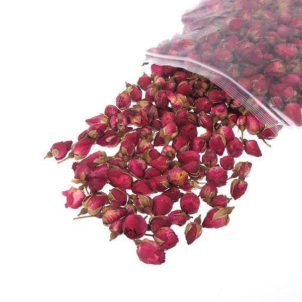 

decorative flowers & wreaths 50g 100g 250g natural organi dried red rose buds flower mini bud diy wedding confetti crafts fragrant for bath