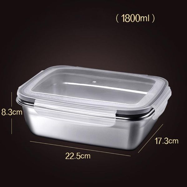 

stainless steel lunch containers leak storage container bento box large capacity boxes dinnerware sets