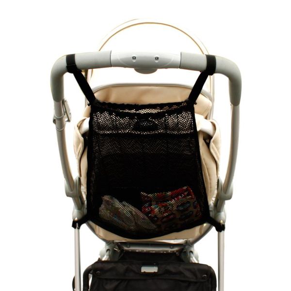 

stroller parts & accessories fashion baby net bag, infant cart mesh hanging pocket, bottle diaper storage organizer, 35cm*50cm wholesale