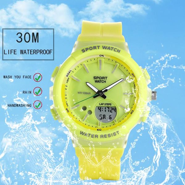 

wristwatches [fmod] korean couple waterproof fashion sports hand watch, Slivery;brown