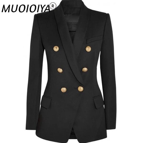 

women's suits & blazers autumn winter blazer women 2021 vintage fashoin double breasted long basic jacket elegant slim coat outerwear f, White;black