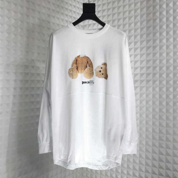 

angel pa/lm meichao pa bear print long sleeve t-shirt 1tlb, White;black