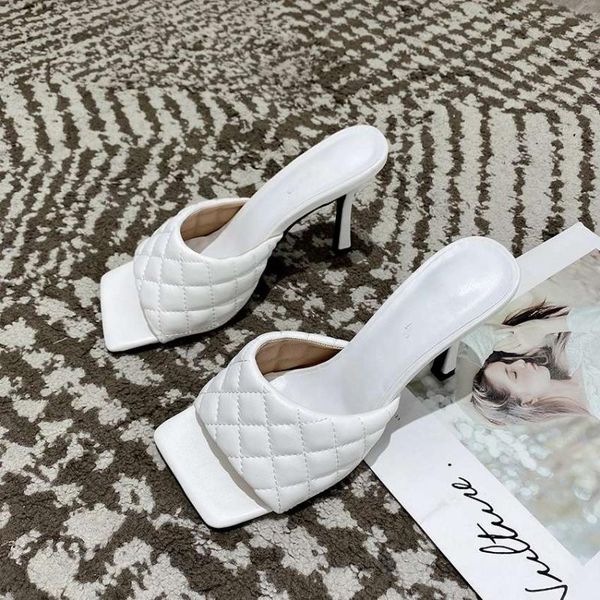 

slippers women's sandals woman pumps crystal clear shoes lady transparent high heels summer girls 2021 designer fashion, Black