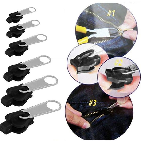 Zíper Reparação Universal Fix Fix Kit Substituição Zip Slider Dentes Resgate Novo Design para roupas de costura