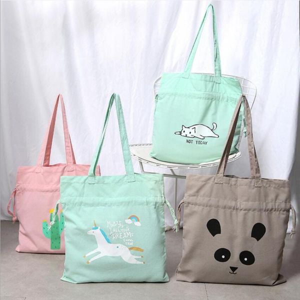 

storage bags cartoons cloth laundry hamper bag home decoration drawable shopping kids toy organizer au1351