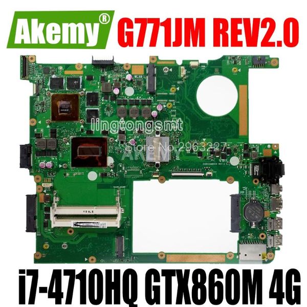 

motherboard rev2.0 -4710hq gtx860m 4g for asus g771j g771jm lapmainboard tablet pc motherboards