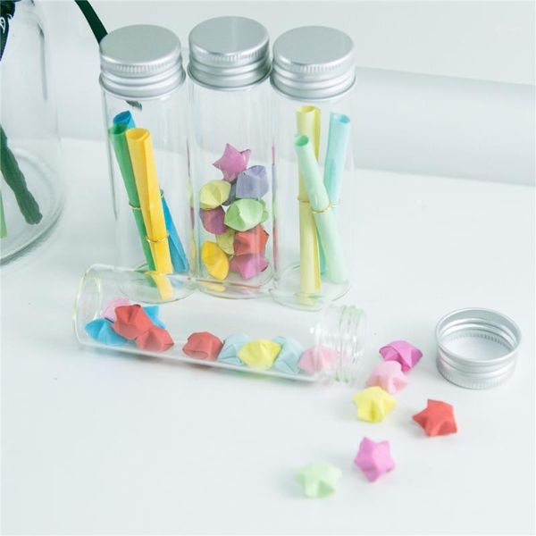 

storage bottles & jars 50ml glass container with silver spiral aluminum lid glittering and translucent can diy wishing cosmetic perfume vial