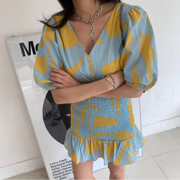 

arrivals chic fashionable stripped shaping slim colorful two colors puff sleevesa summer sweet girl kwaii dress skirts, Black